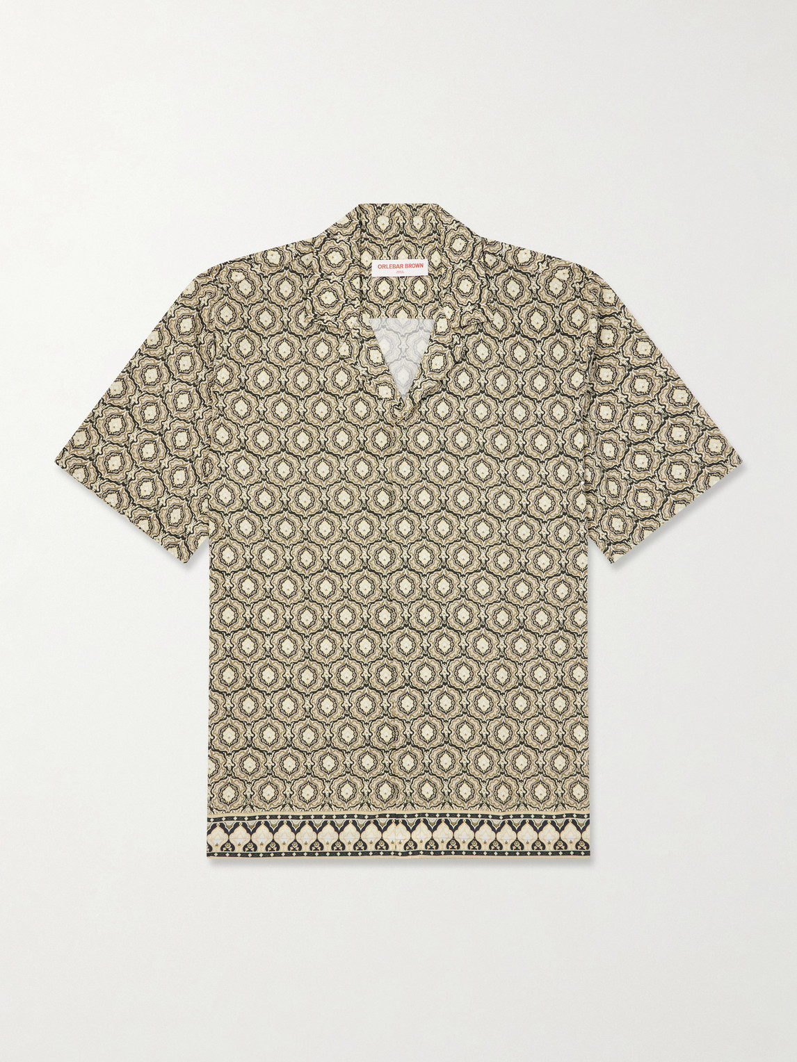 Orlebar Brown Maitan Passetto Camp-Collar Printed Lyocell Shirt - Men