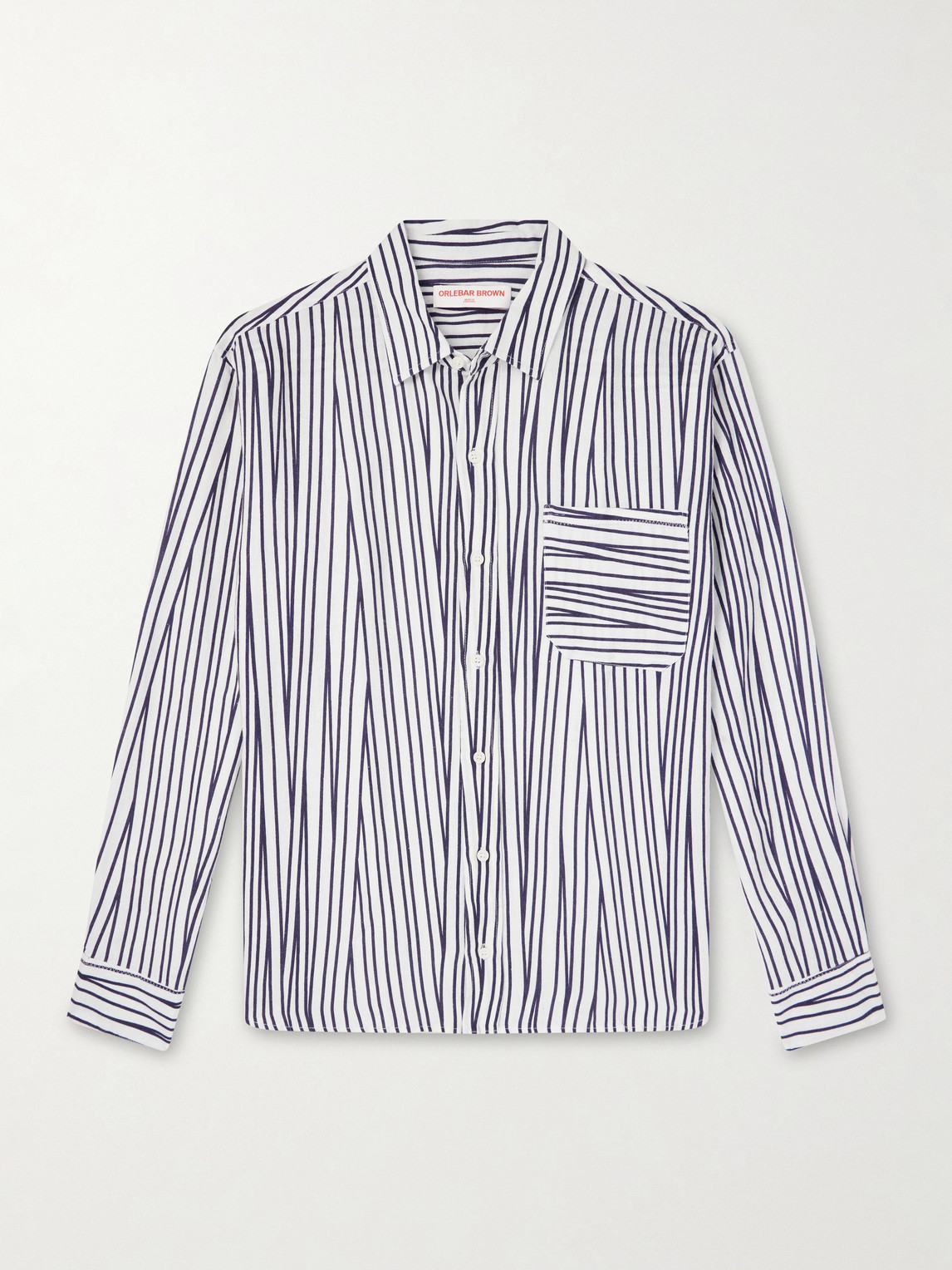 Orlebar Brown Grasmoor Striped Linen Shirten
