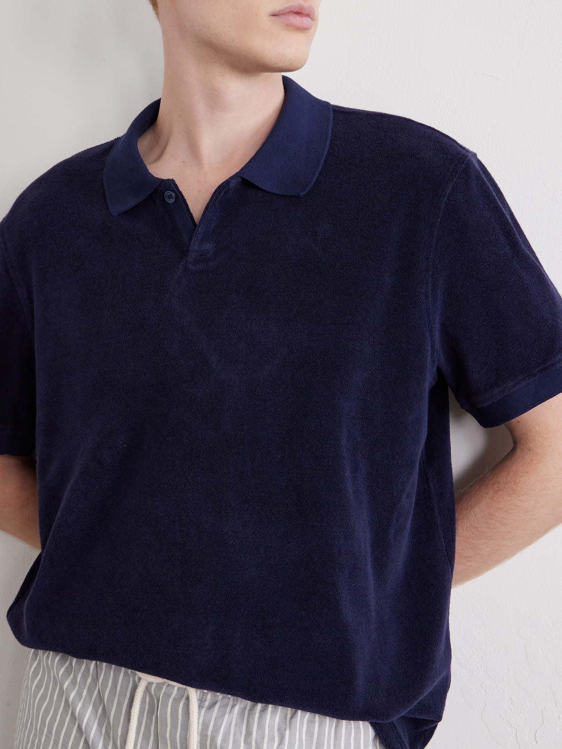 Bruno Cotton-Terry Polo Shirt