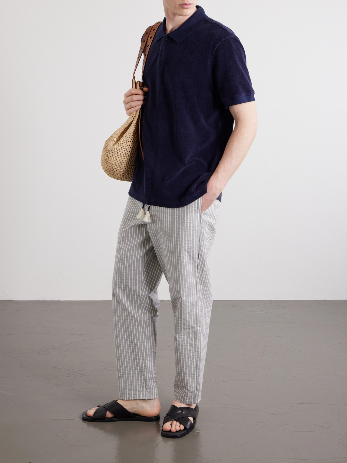 Bruno Cotton-Terry Polo Shirt