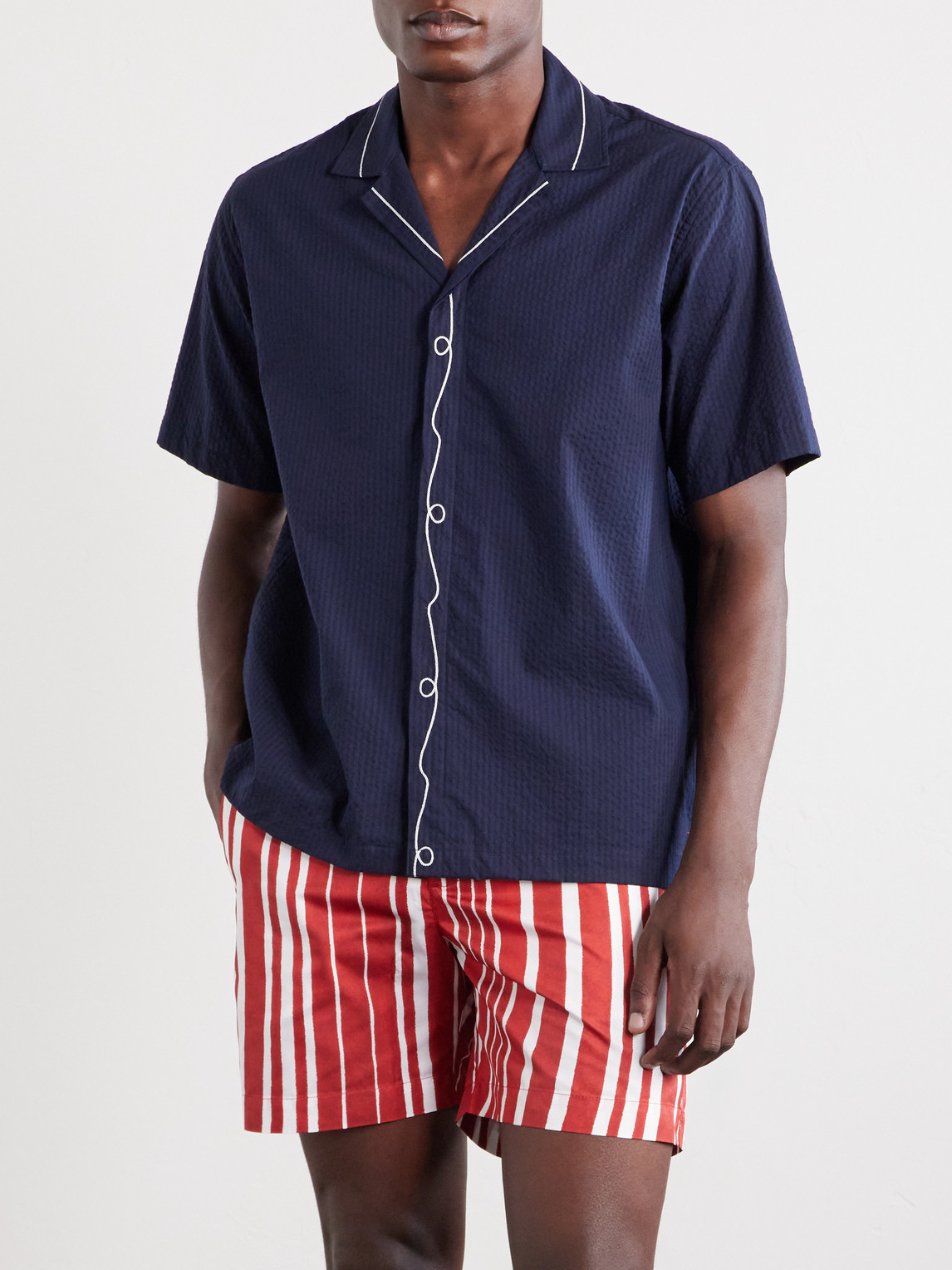 Maitan Embroidered Cotton Shirt