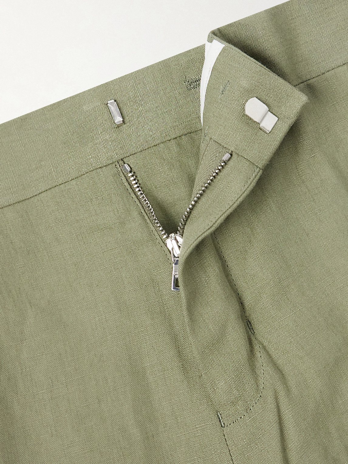 Griffon Tapered Linen Trousers