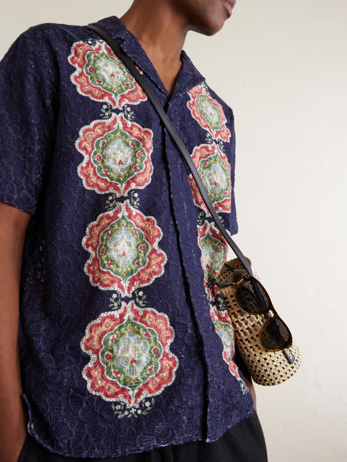 Broderie Anglaise Cotton Shirt