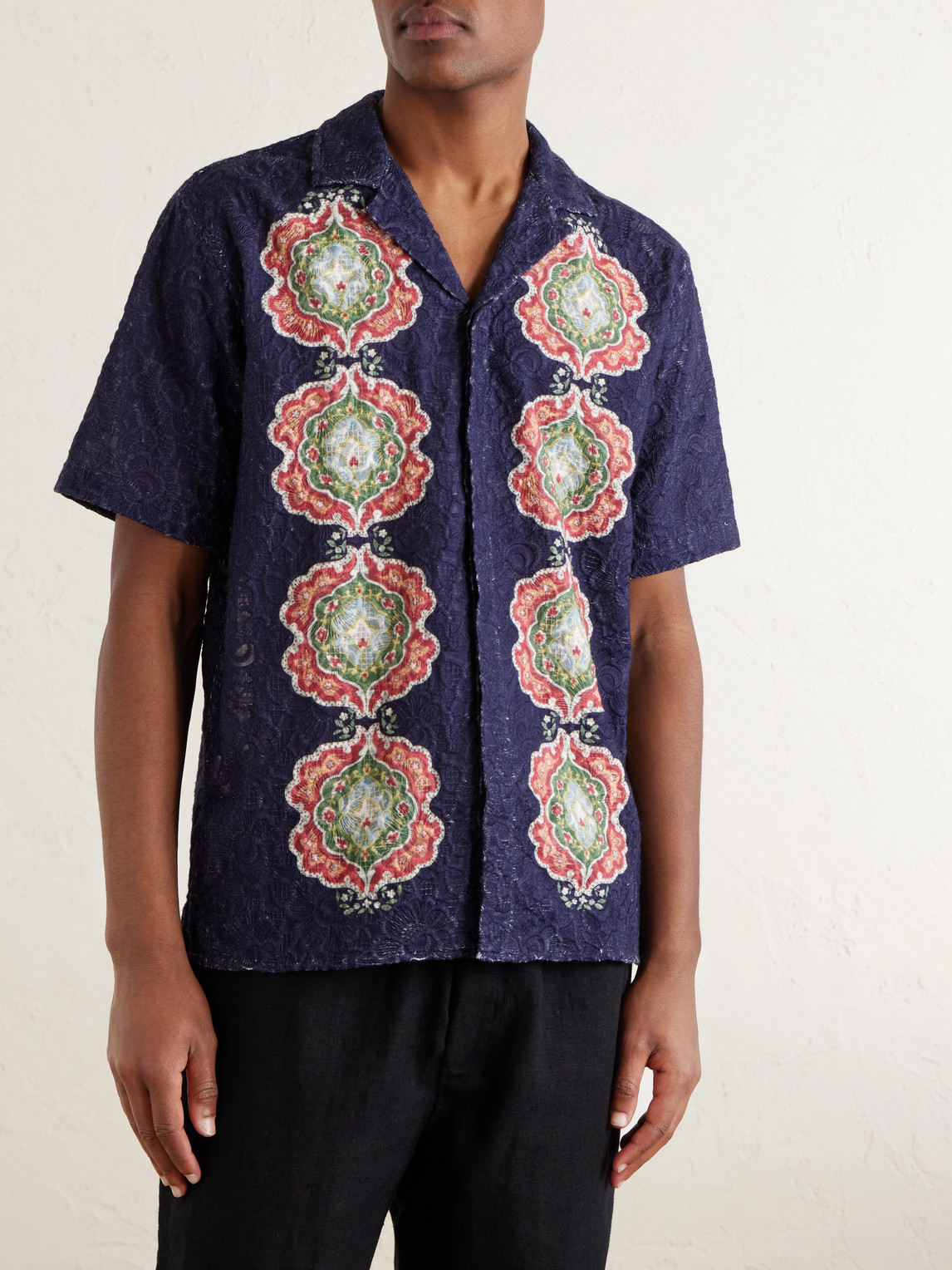 Broderie Anglaise Cotton Shirt