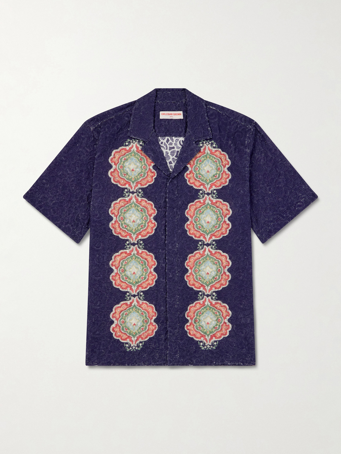 Orlebar Brown Broderie Anglaise Cotton Shirt - Men