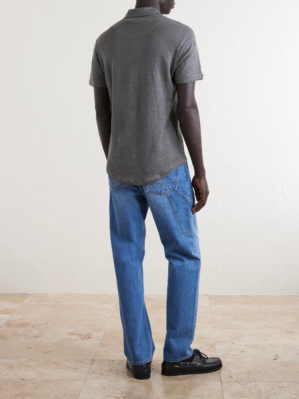 Sebastian Linen-Jersey Polo Shirt