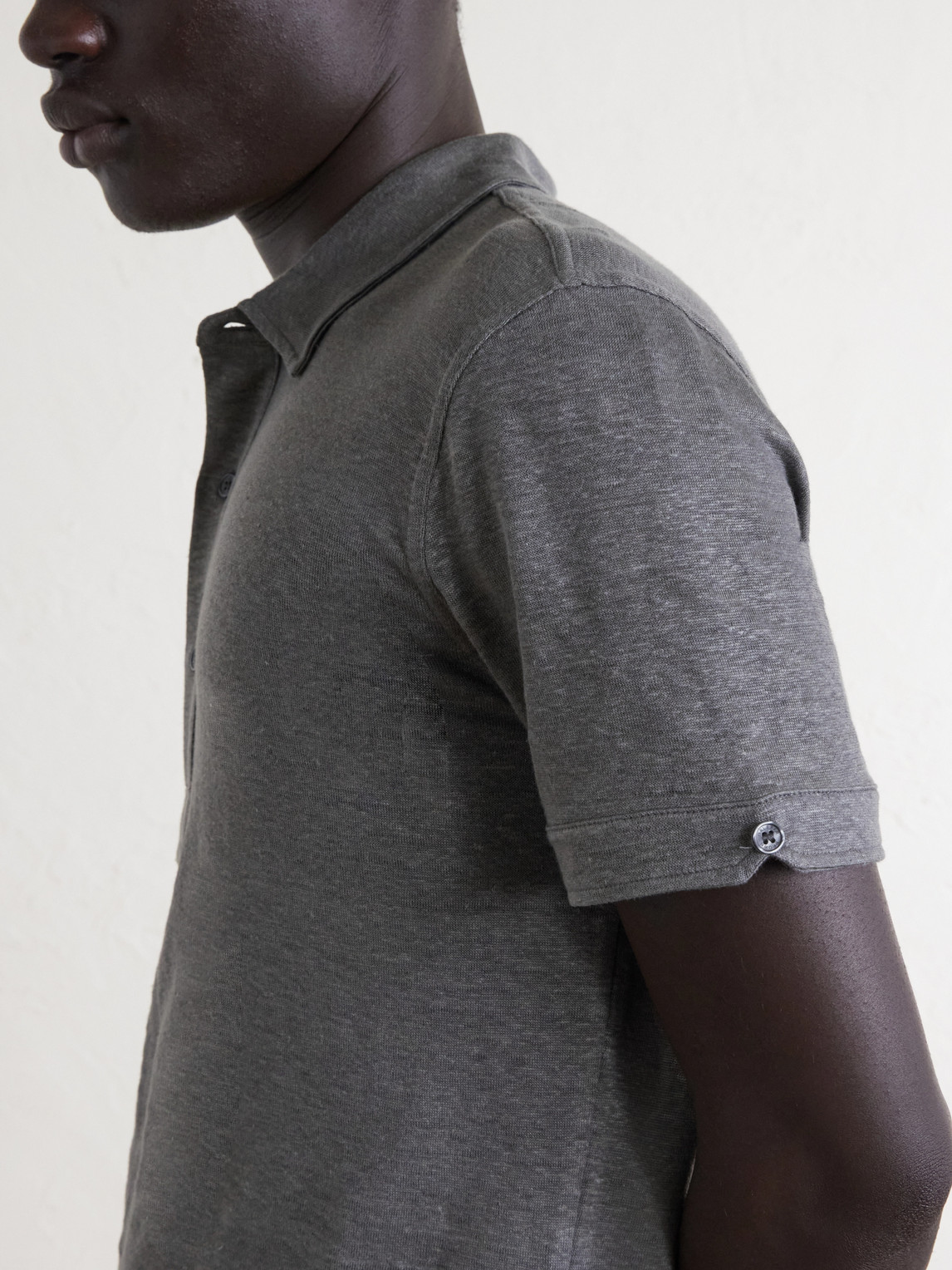 Sebastian Linen-Jersey Polo Shirt