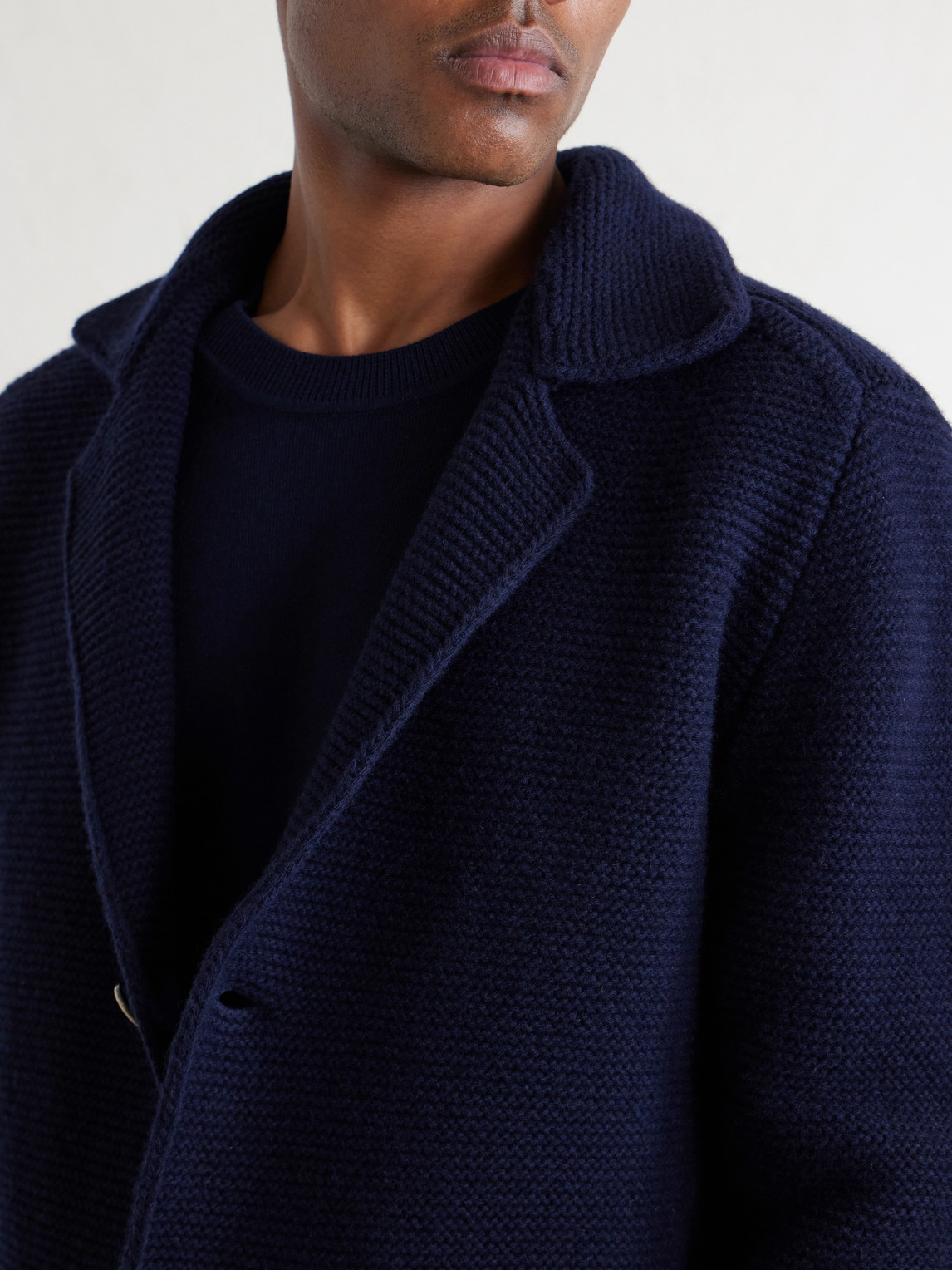Knitted Virgin Wool Blazer