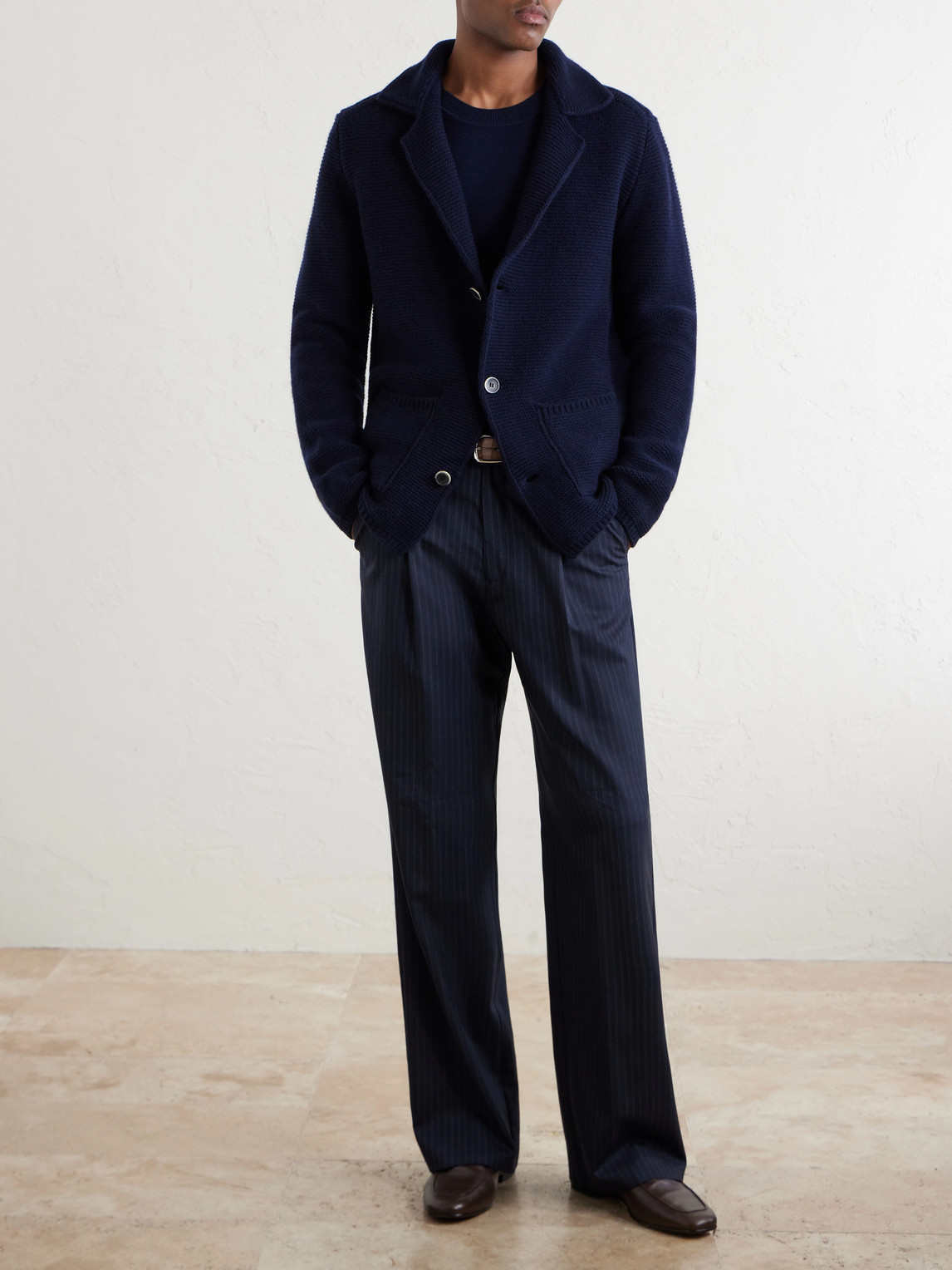 Knitted Virgin Wool Blazer