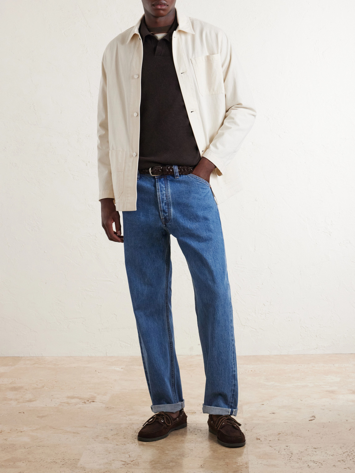Virgin Wool Polo Sweater