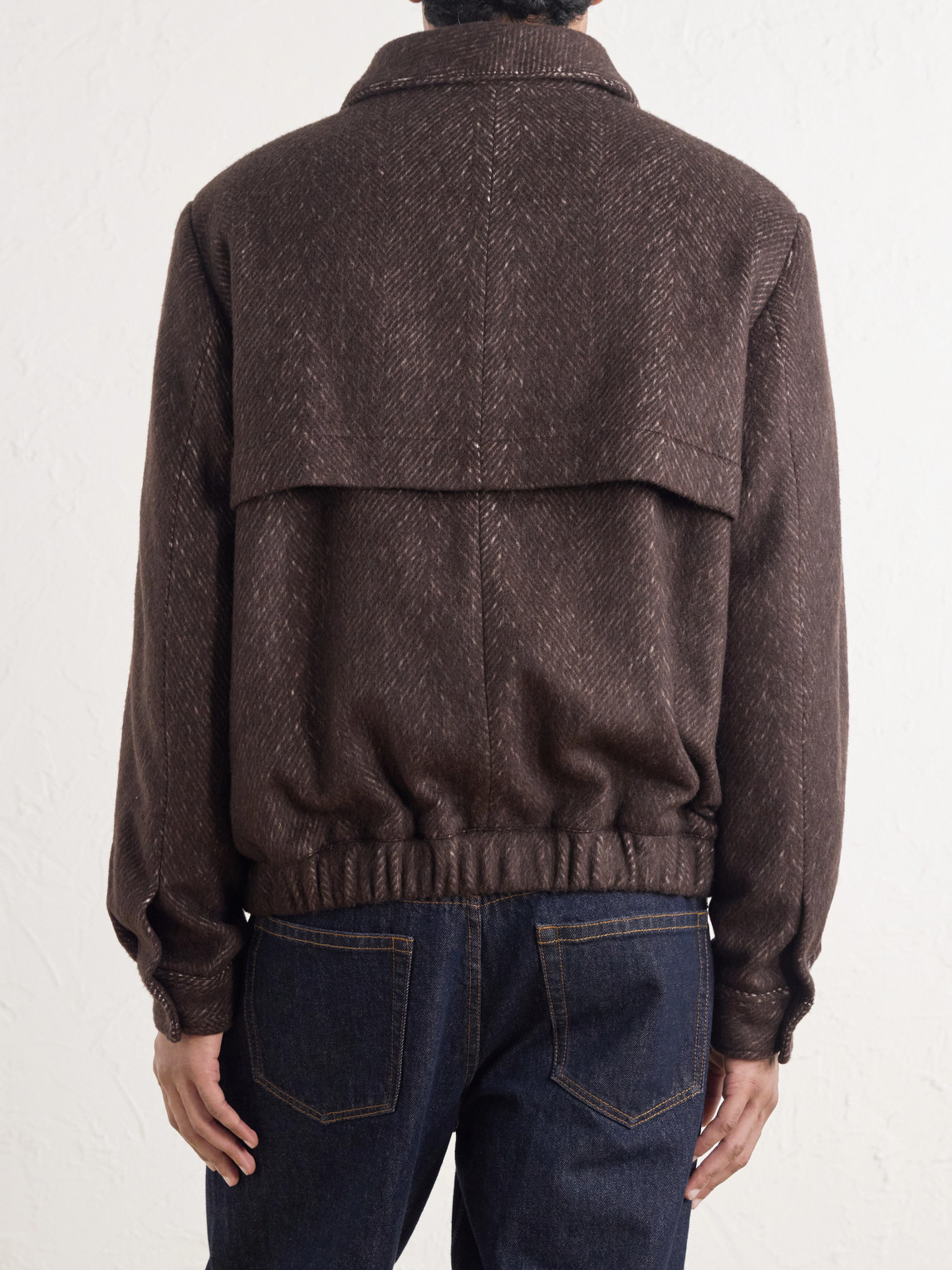 Arden Herringbone Blouson Jacket