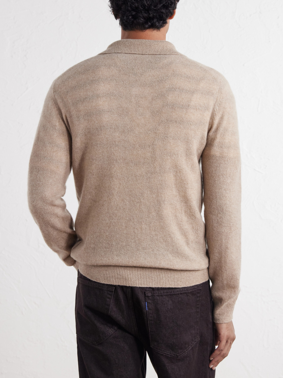 Wool And Cashmere-Blend Polo Sweater