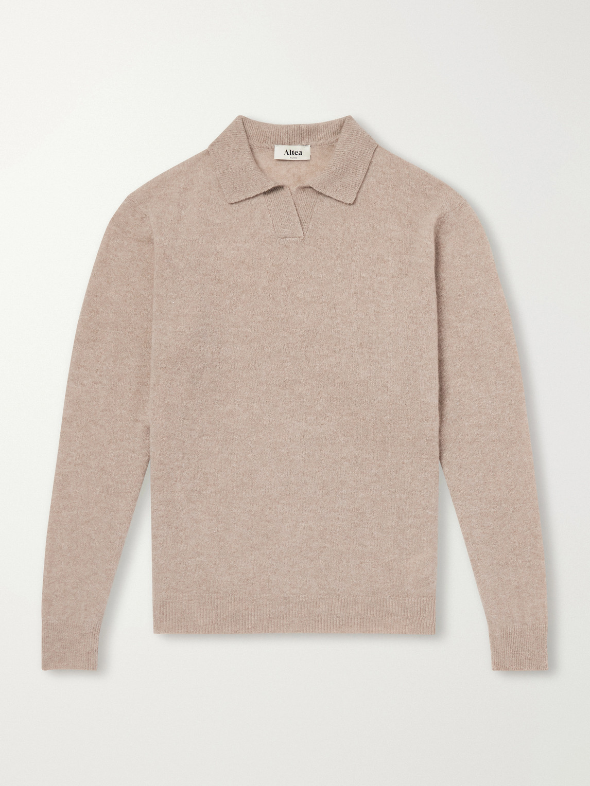 Altea – Wool and Cashmere-Blend Polo Sweater