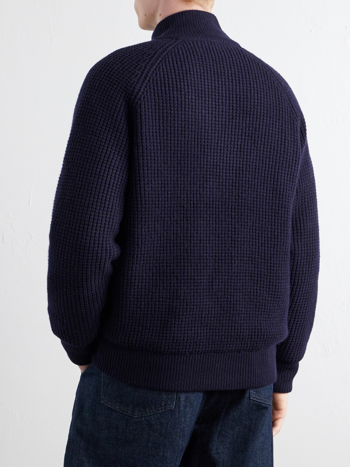 Padded Virgin Wool Bomber Jacket