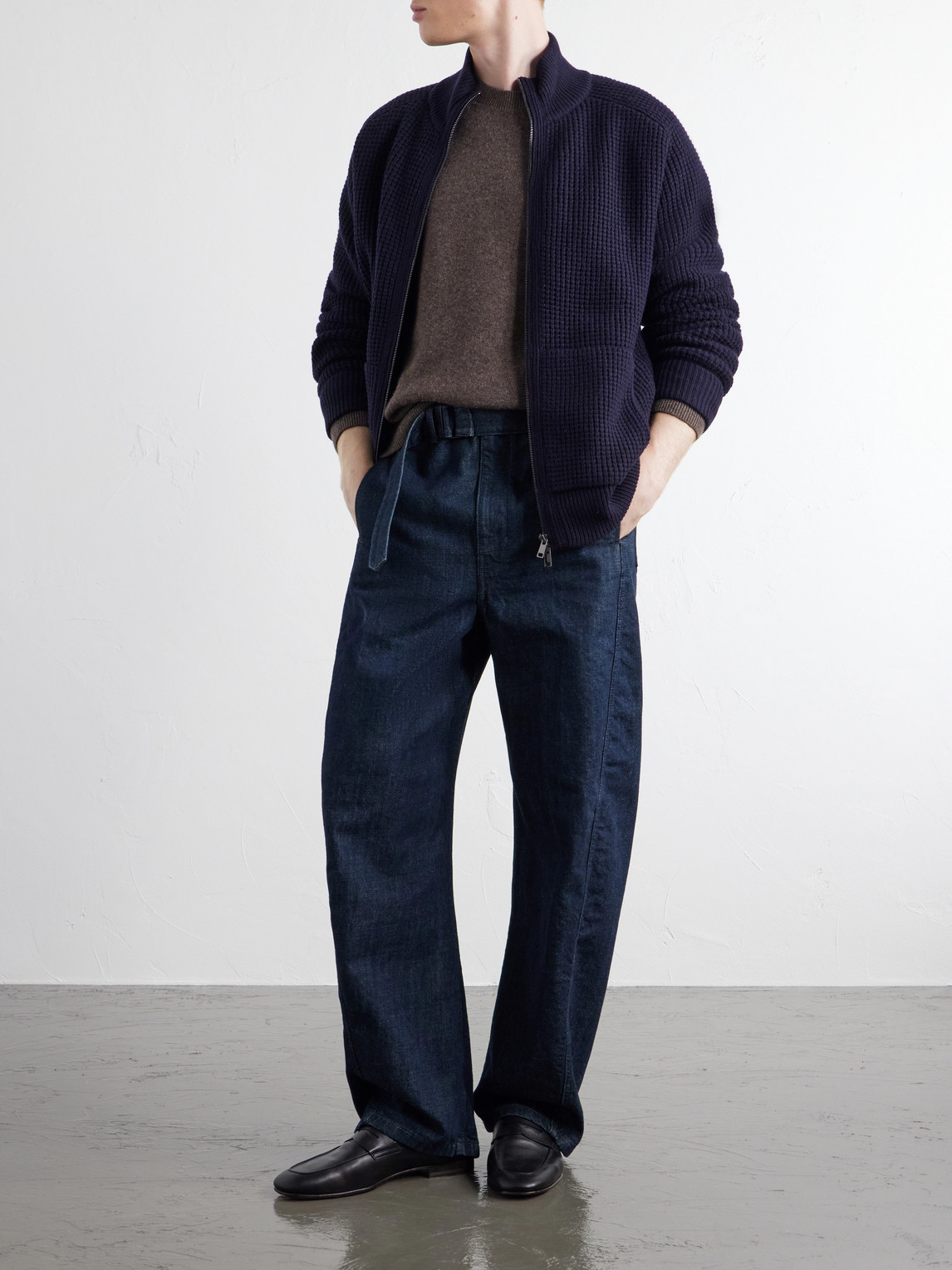 Padded Virgin Wool Bomber Jacket