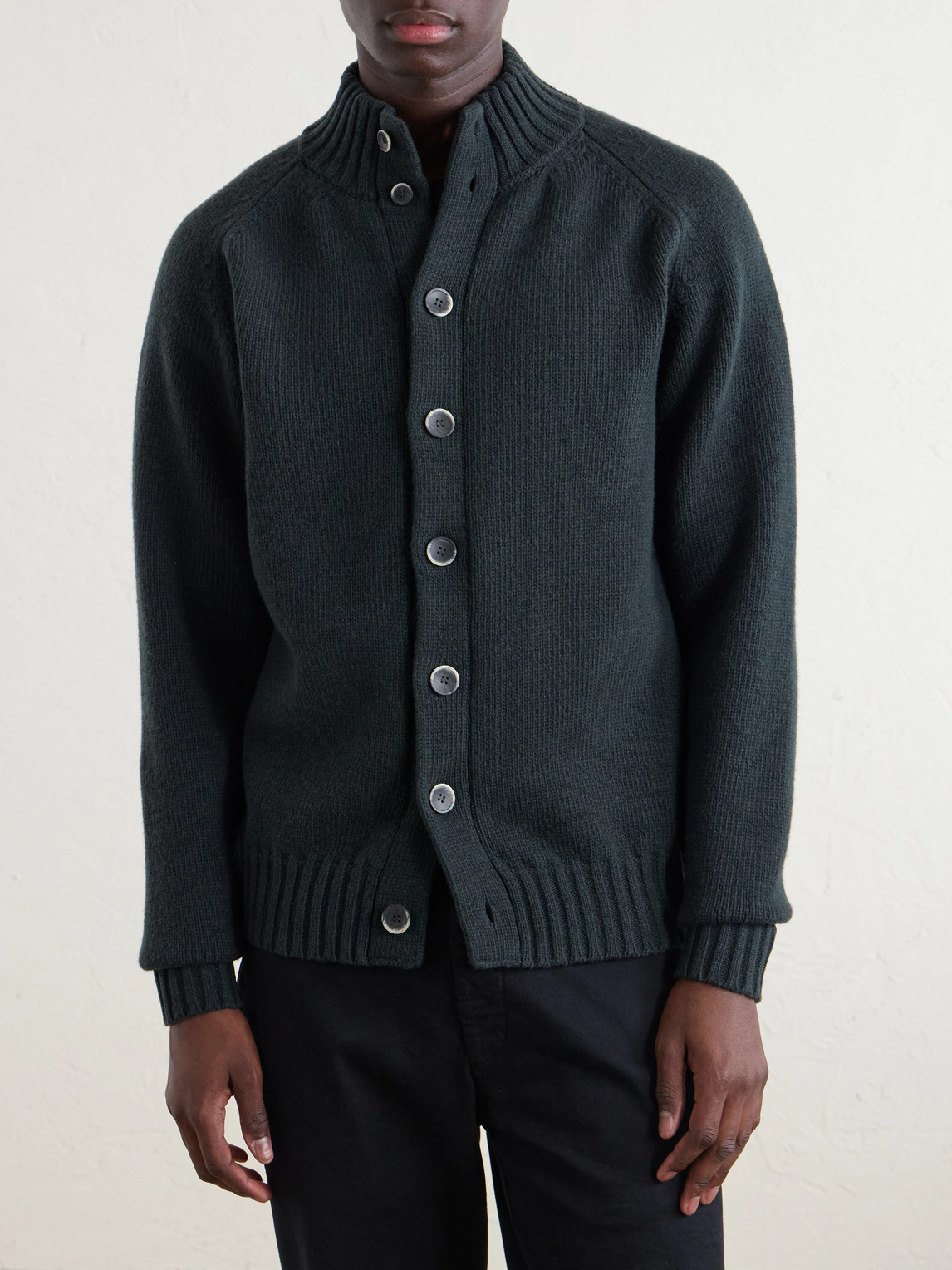  Altea - Virgin Wool Cardigan - Men - Green - M 