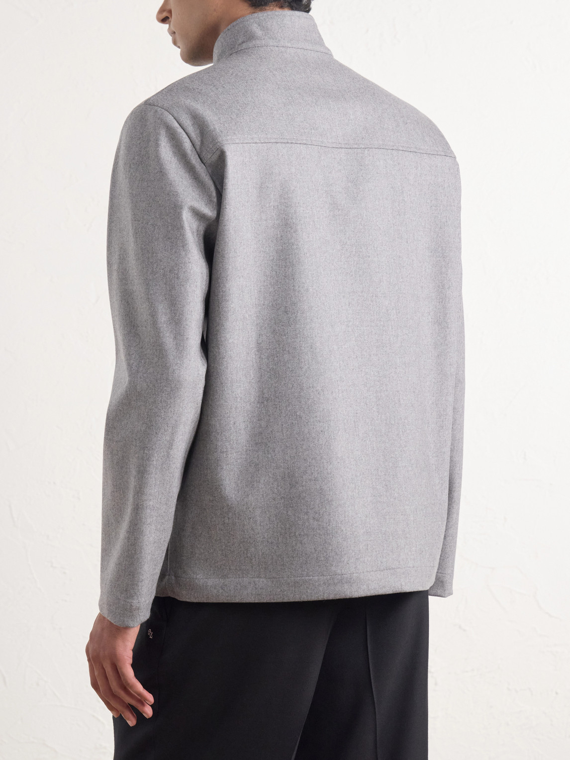 Pablo Wool-Blend Flannel Blouson Jacket