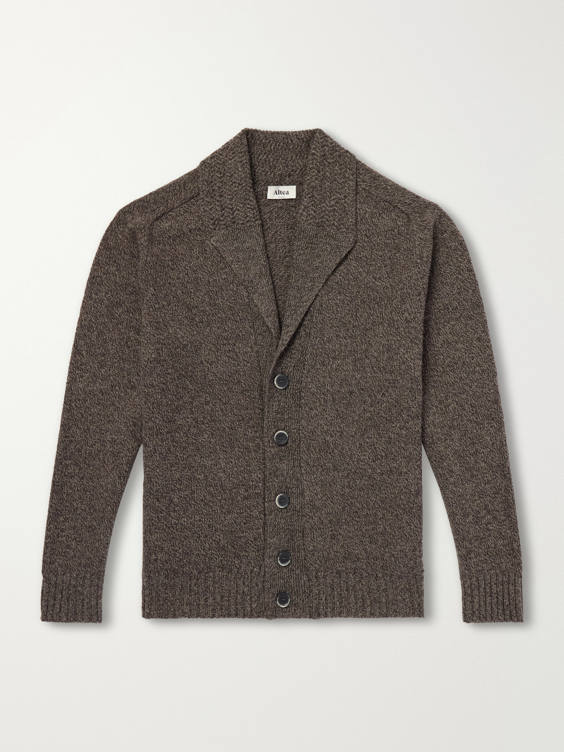 Altea – Shawl-Collar Wool and Cashmere-Blend Cardigan