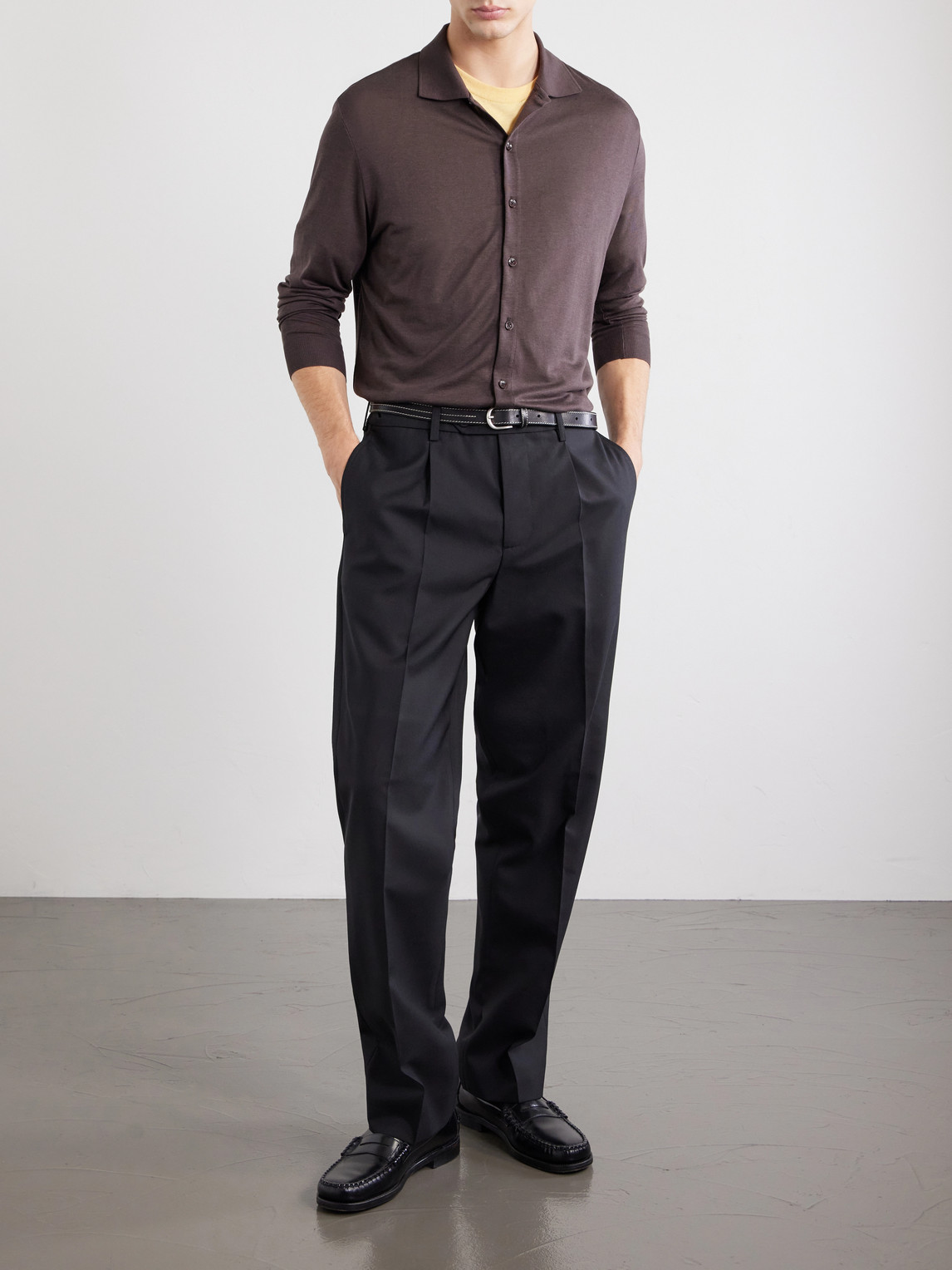 Julius Lyocell And Cotton-Blend Jersey Shirt