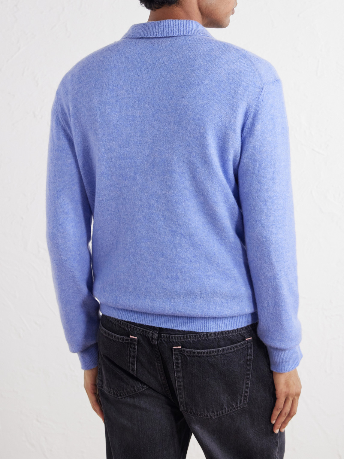 Wool And Cashmere-Blend Polo Sweater