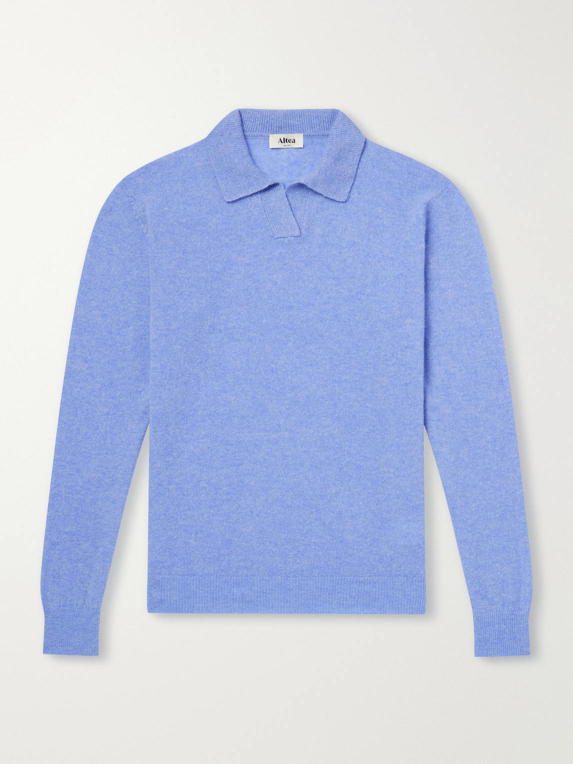 Altea – Wool and Cashmere-Blend Polo Sweater