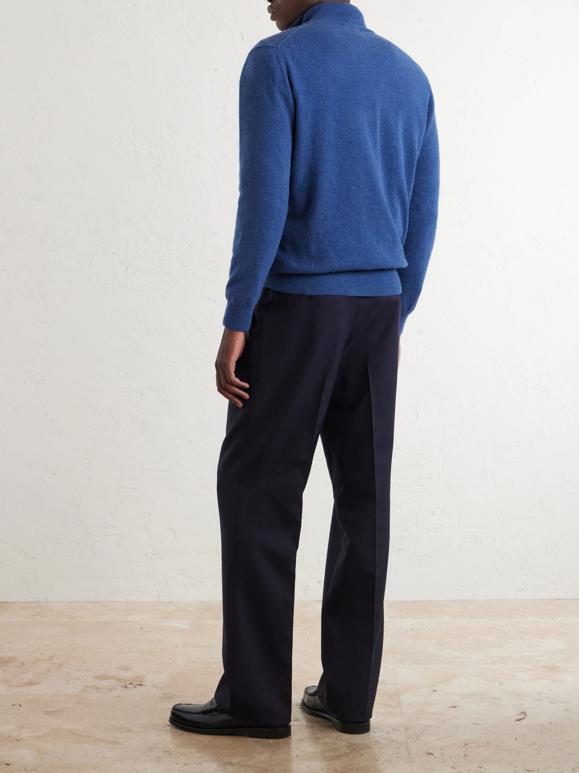 Virgin Wool Half-Zip Sweater