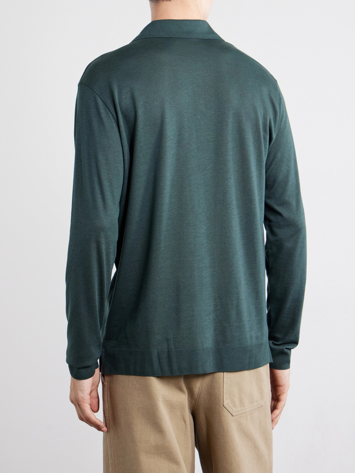 Pierre Lyocell And Cotton-Blend Jersey Polo Shirt