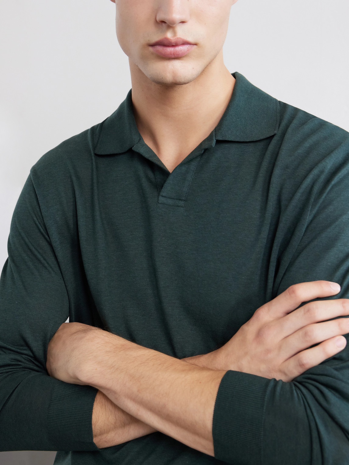 Pierre Lyocell And Cotton-Blend Jersey Polo Shirt
