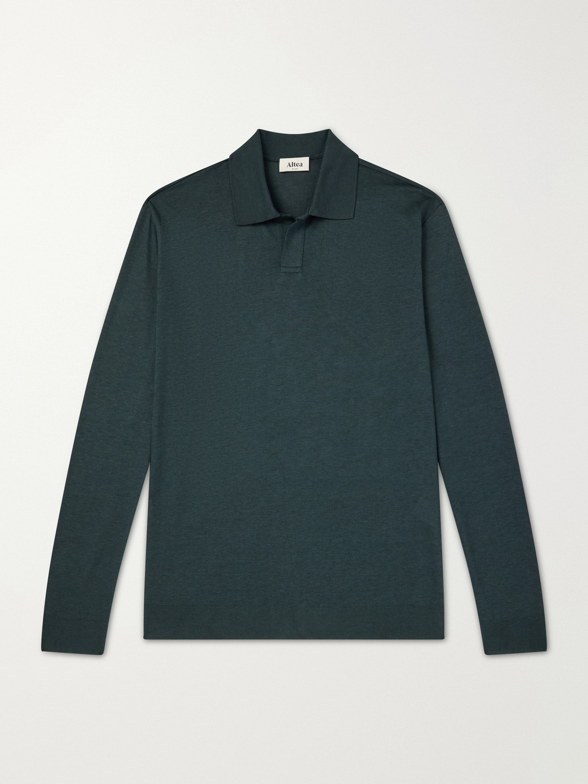 Altea – Pierre Lyocell and Cotton-Blend Jersey Polo Shirt