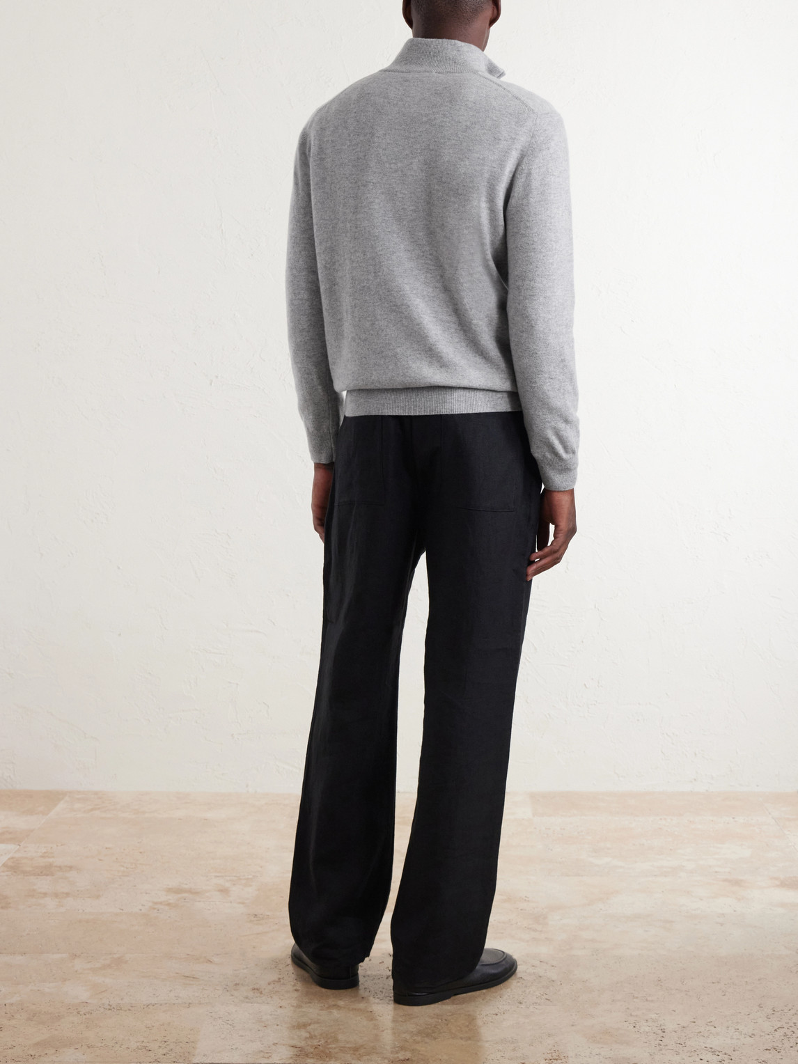 Virgin Wool Half-Zip Sweater