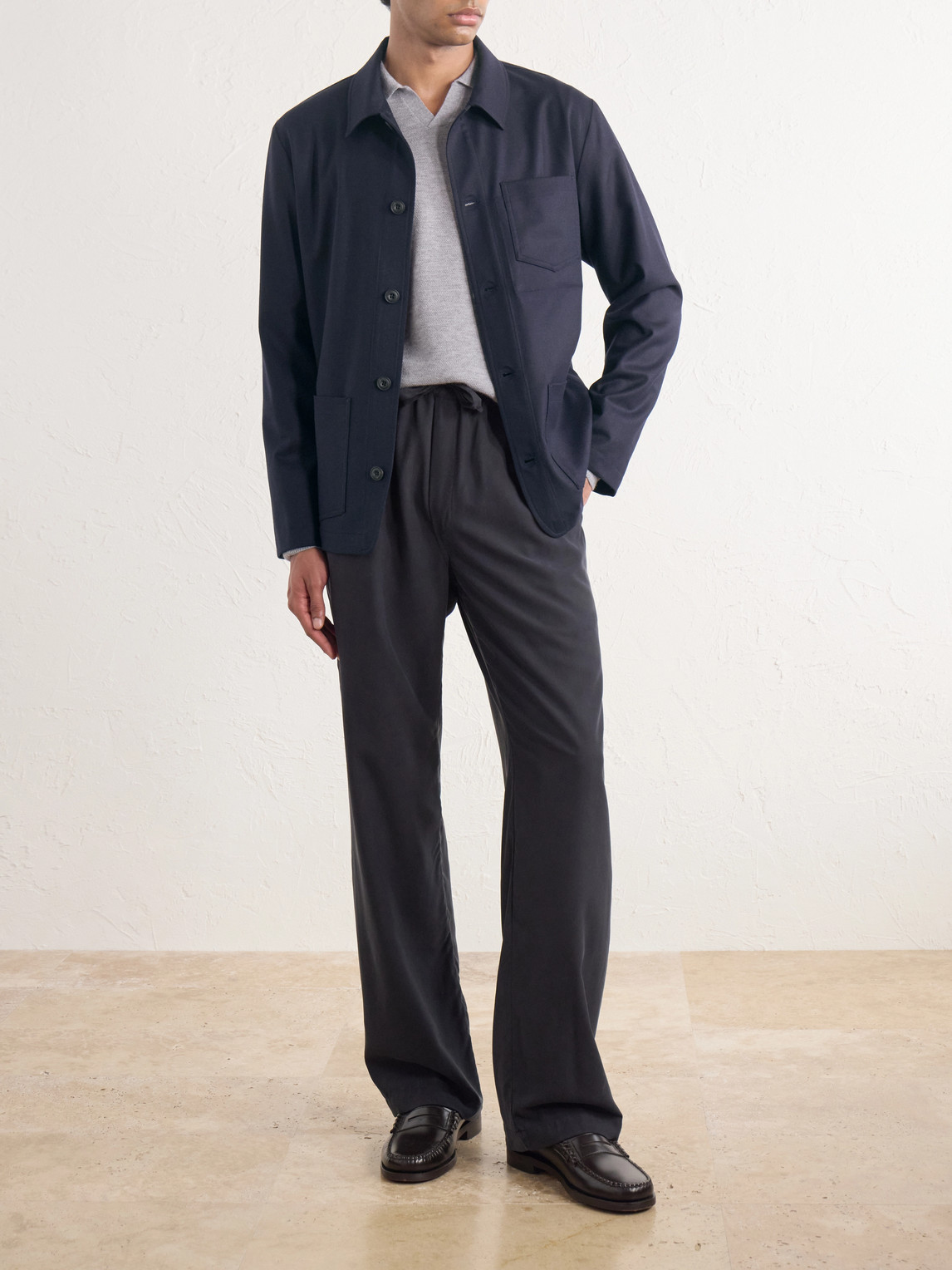 Pablo Wool-Blend Flannel Overshirt
