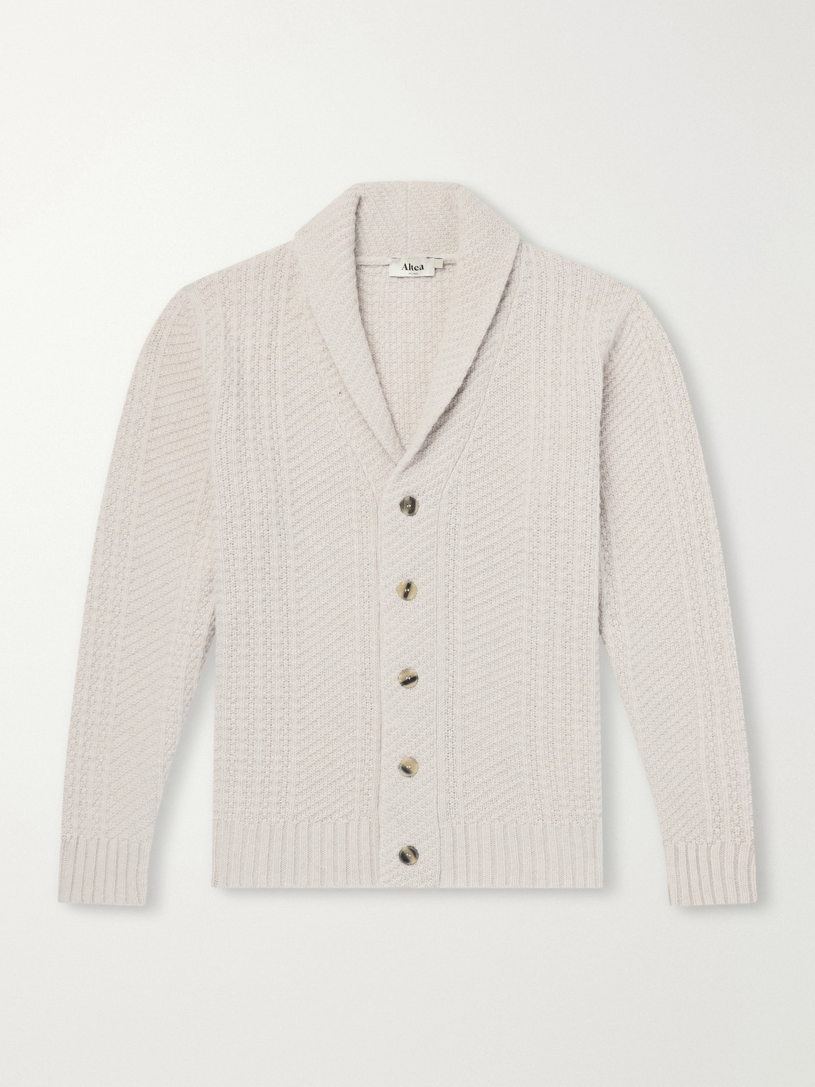 Altea – Shawl-Collar Wool and Cashmere-Blend Cardigan