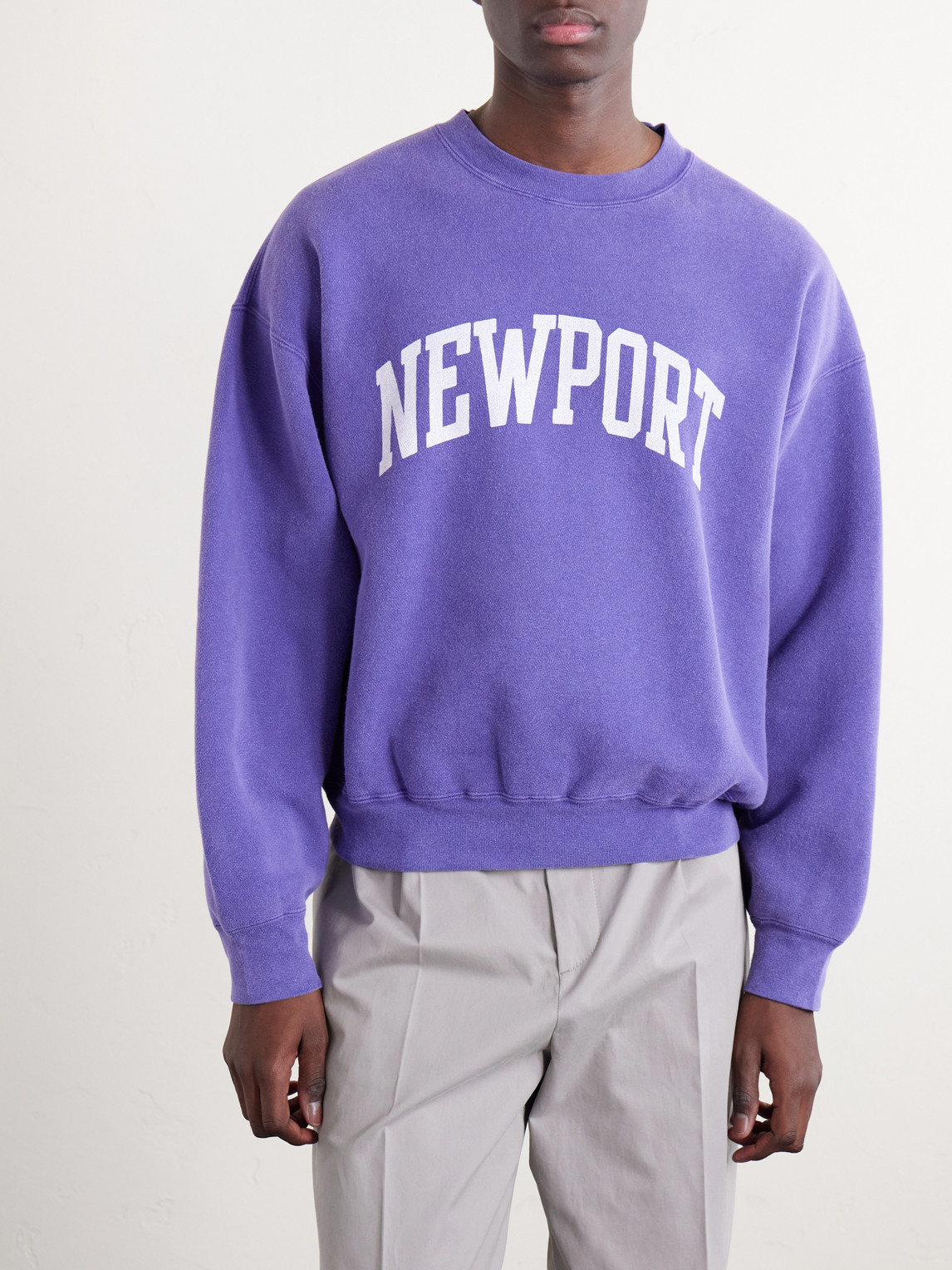 Newport Printed Cotton-Jersey Sweatshirt