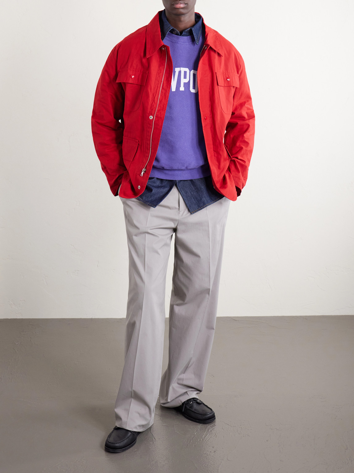 Newport Printed Cotton-Jersey Sweatshirt