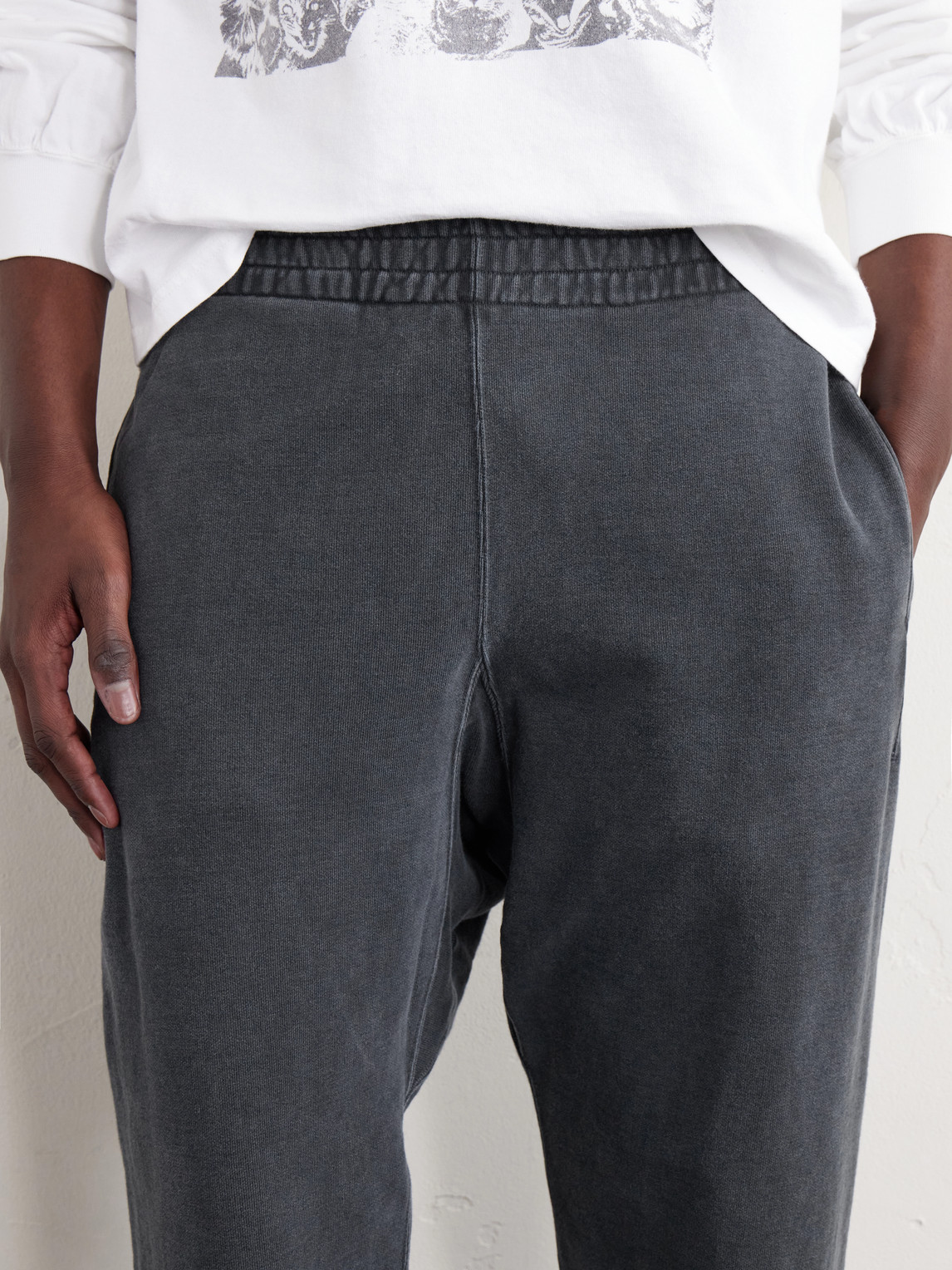 Straight-Leg Cotton-Jersey Sweatpants