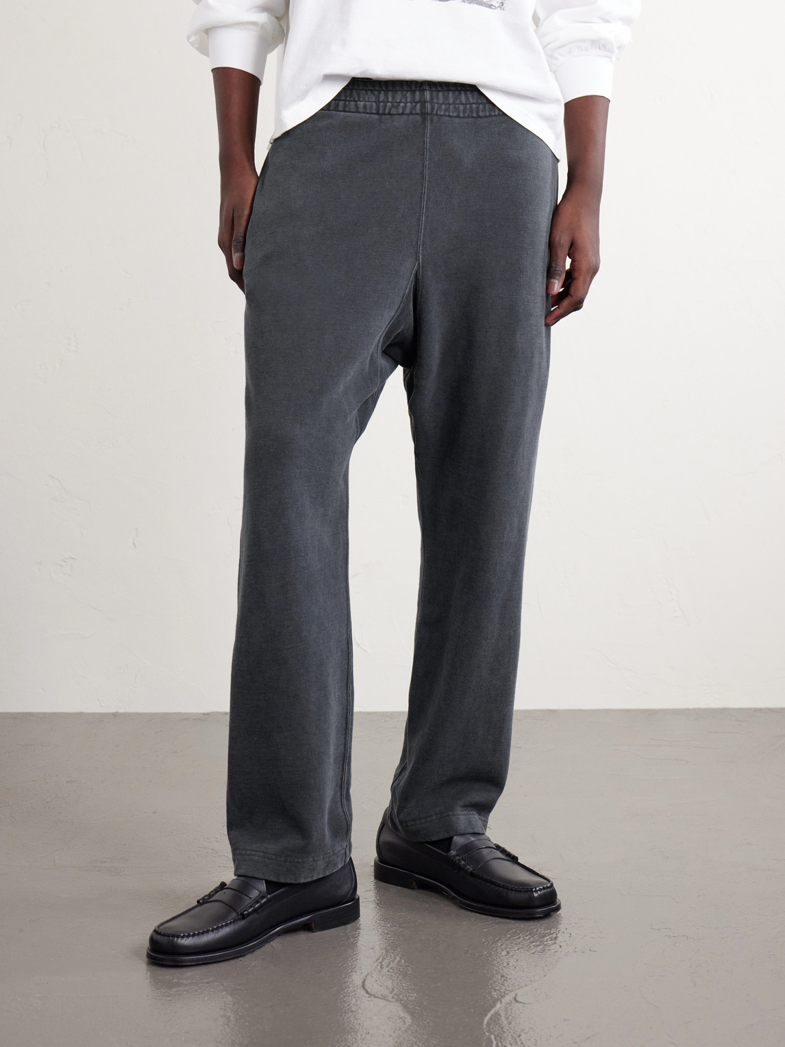 Straight-Leg Cotton-Jersey Sweatpants