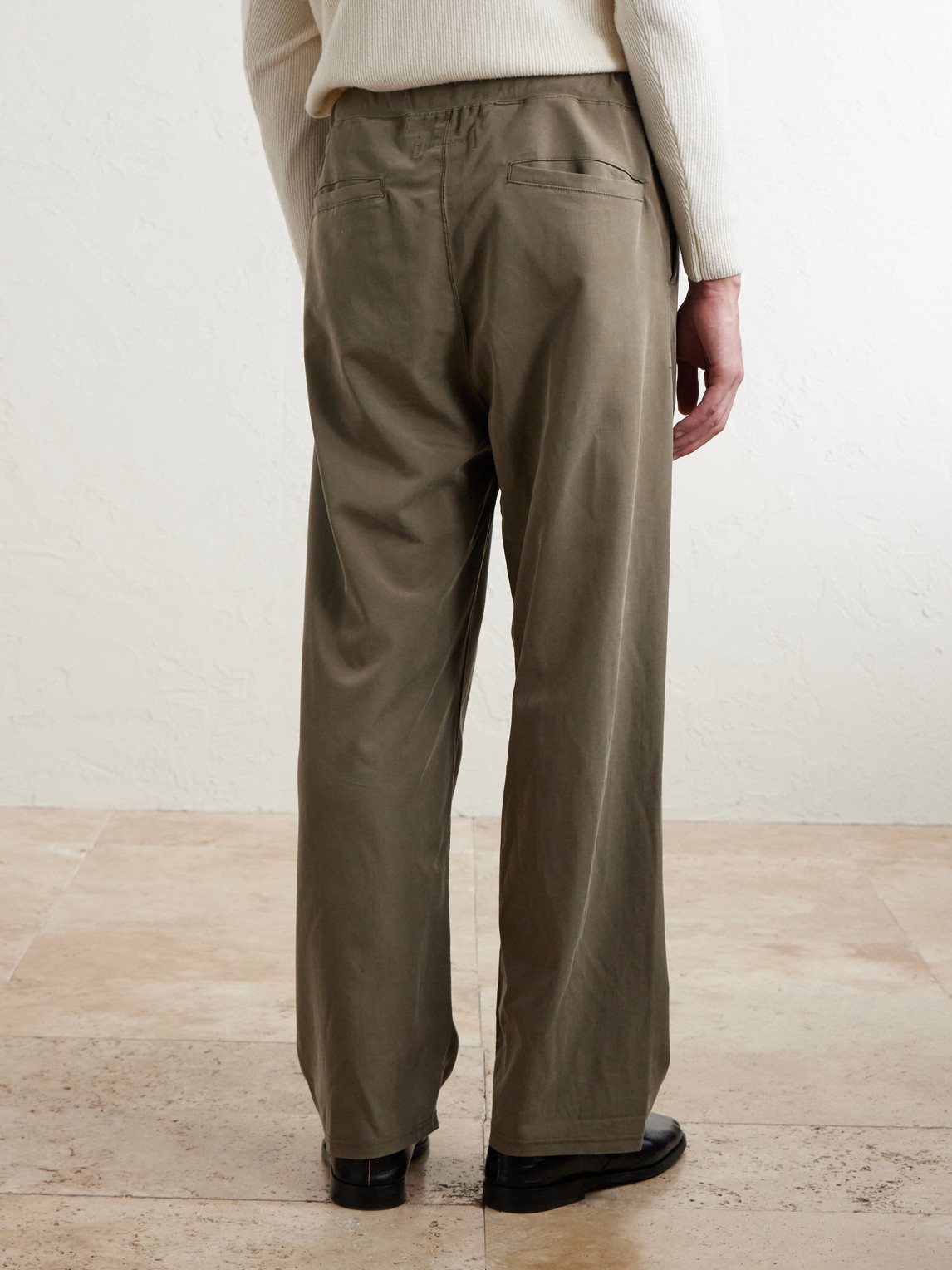  Remi Relief - Straight-leg Twill Trousers - Men - Green - S 