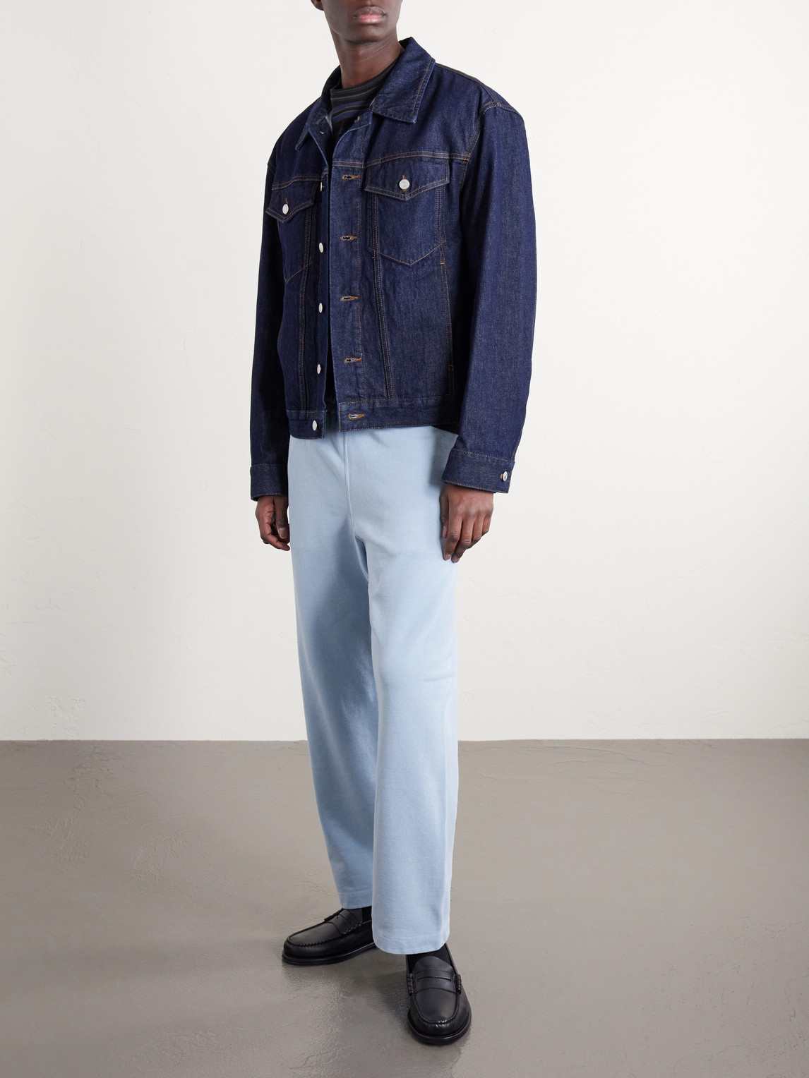 Straight-Leg Cotton-Jersey Sweatpants