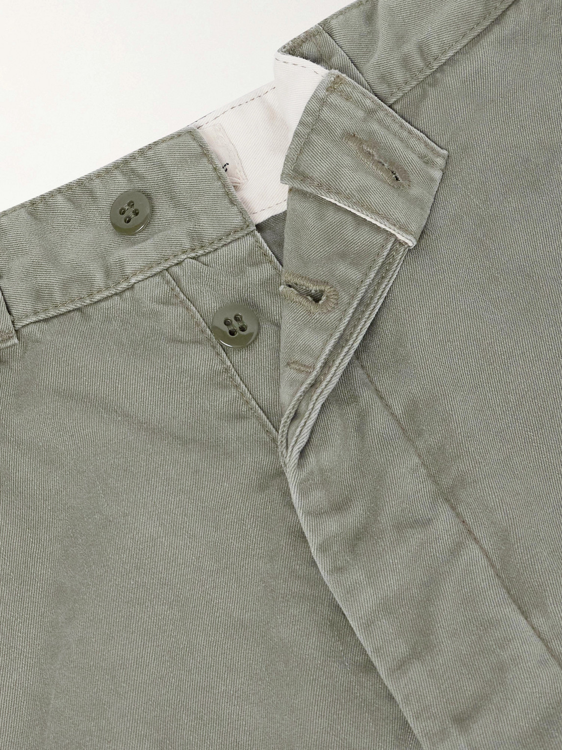 Straight-Leg Cotton Trousers