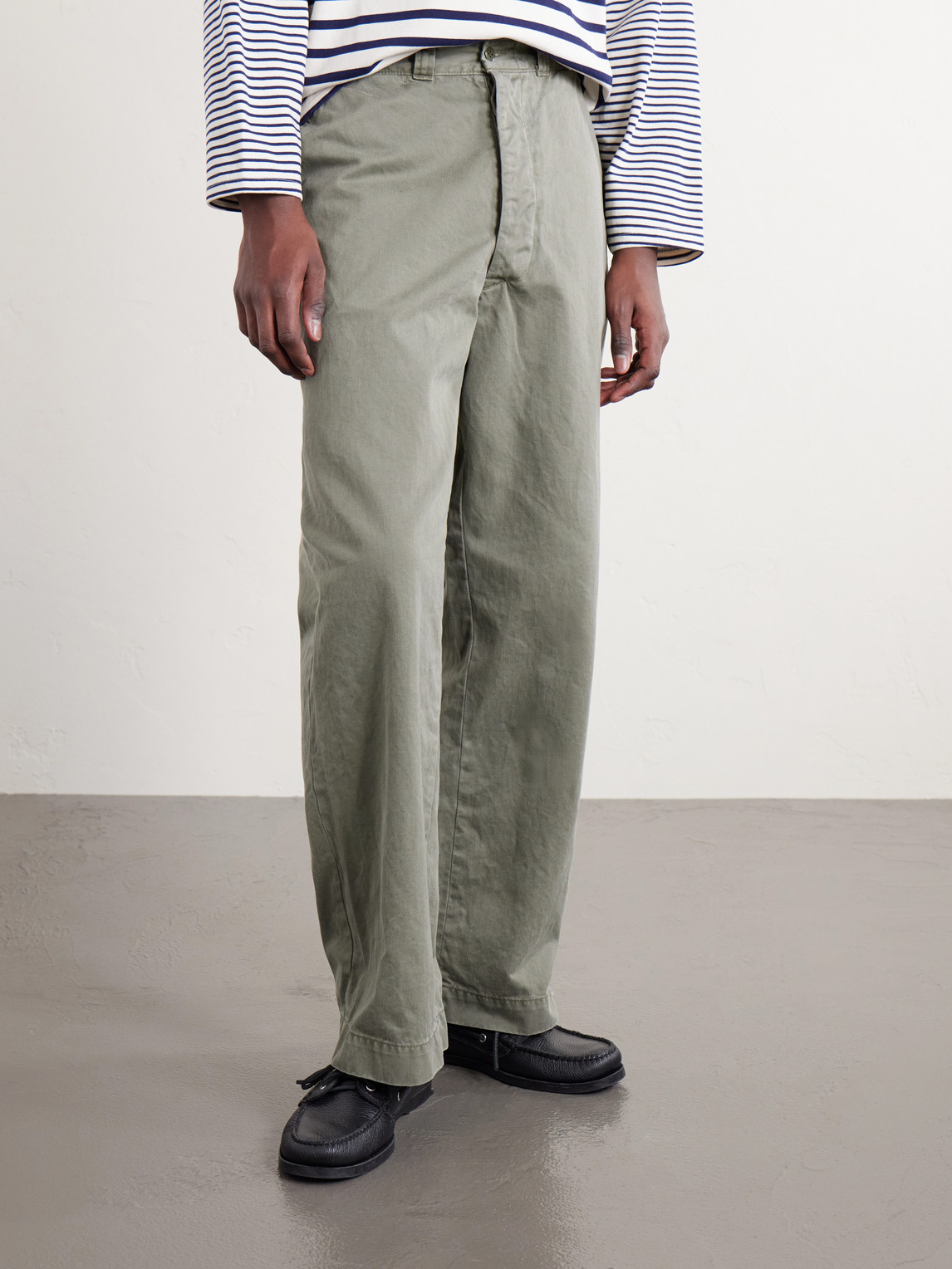  Remi Relief - Straight-leg Cotton Trousers - Men - Green - S 