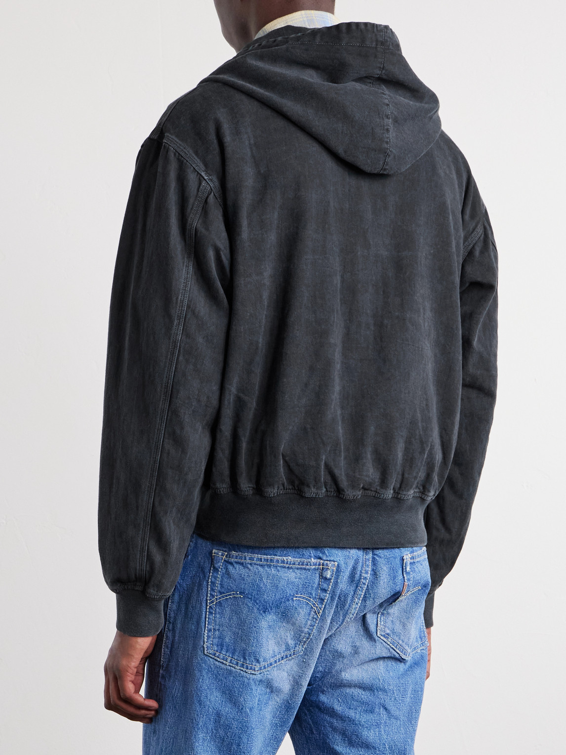  Remi Relief - Cotton-twill Hooded Blouson Jacket - Men - Gray - S 