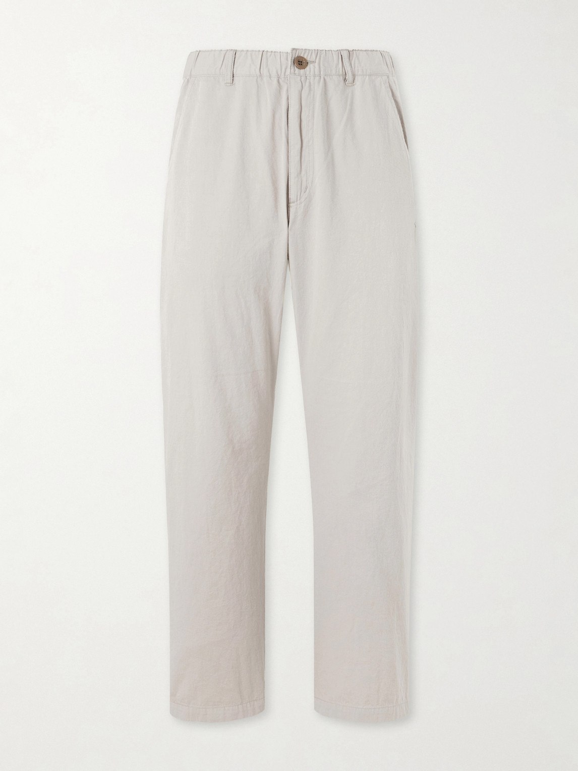REMI RELIEF | Remi Relief - Straight-Leg Cotton-Twill Trousers - Men - Neutrals - XS | Goxip