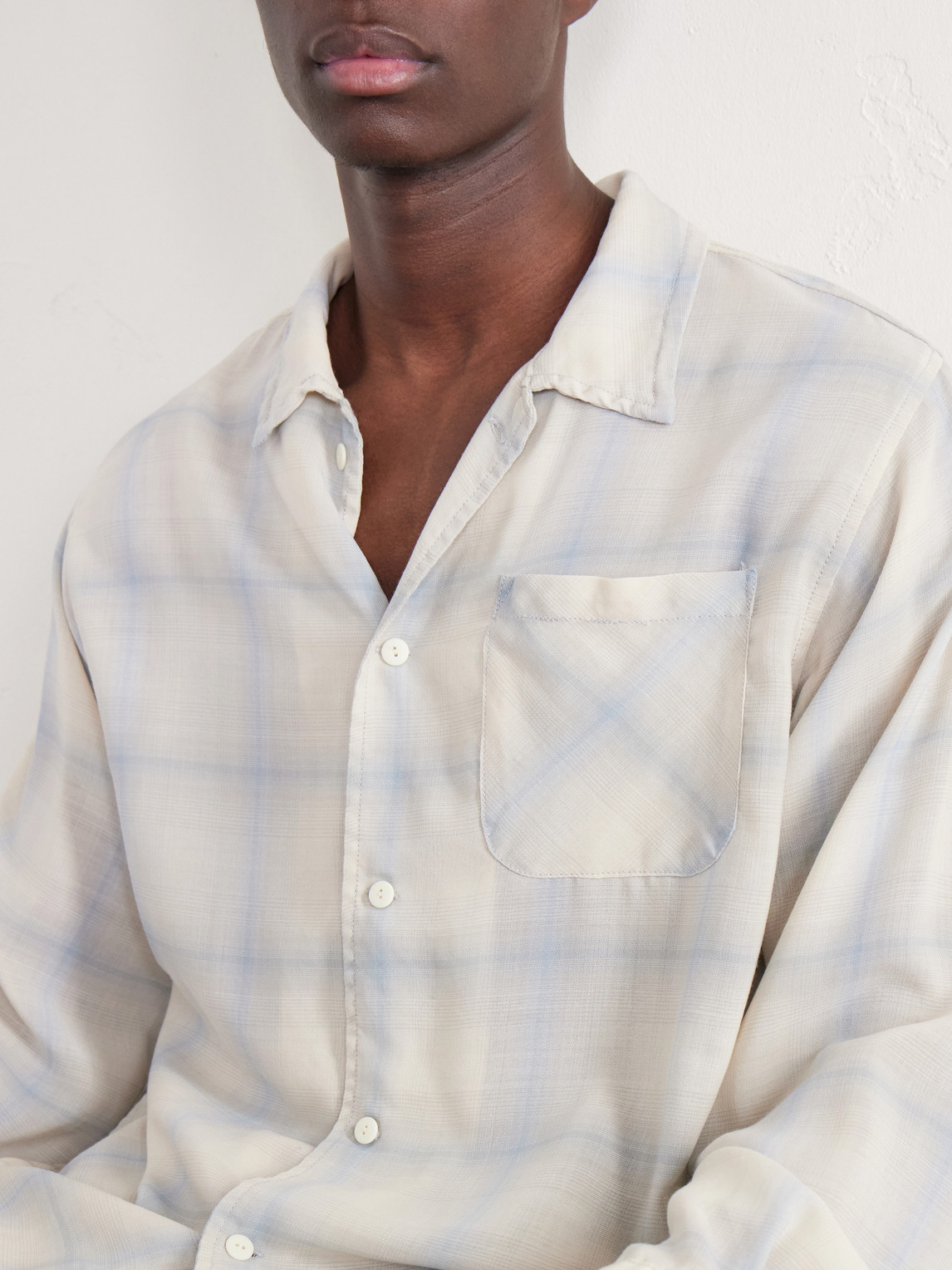 Viyella Checked Wool-Blend Shirt