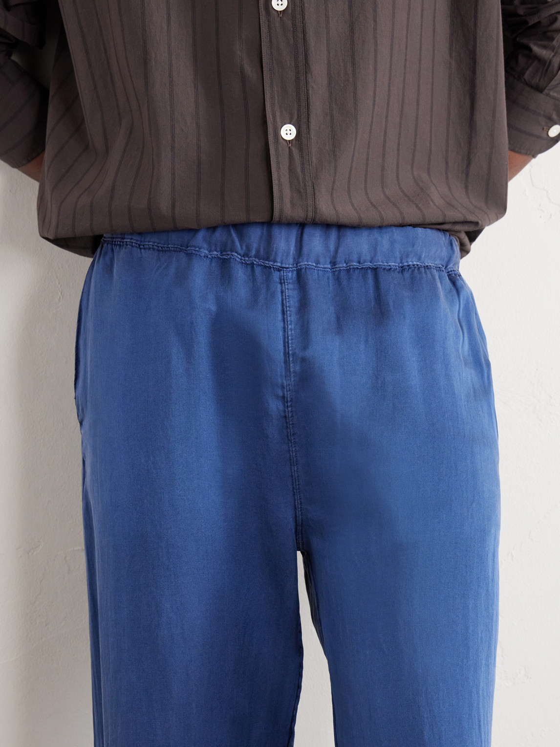 Straight-Leg Silk And Cotton-Blend Satin Trousers