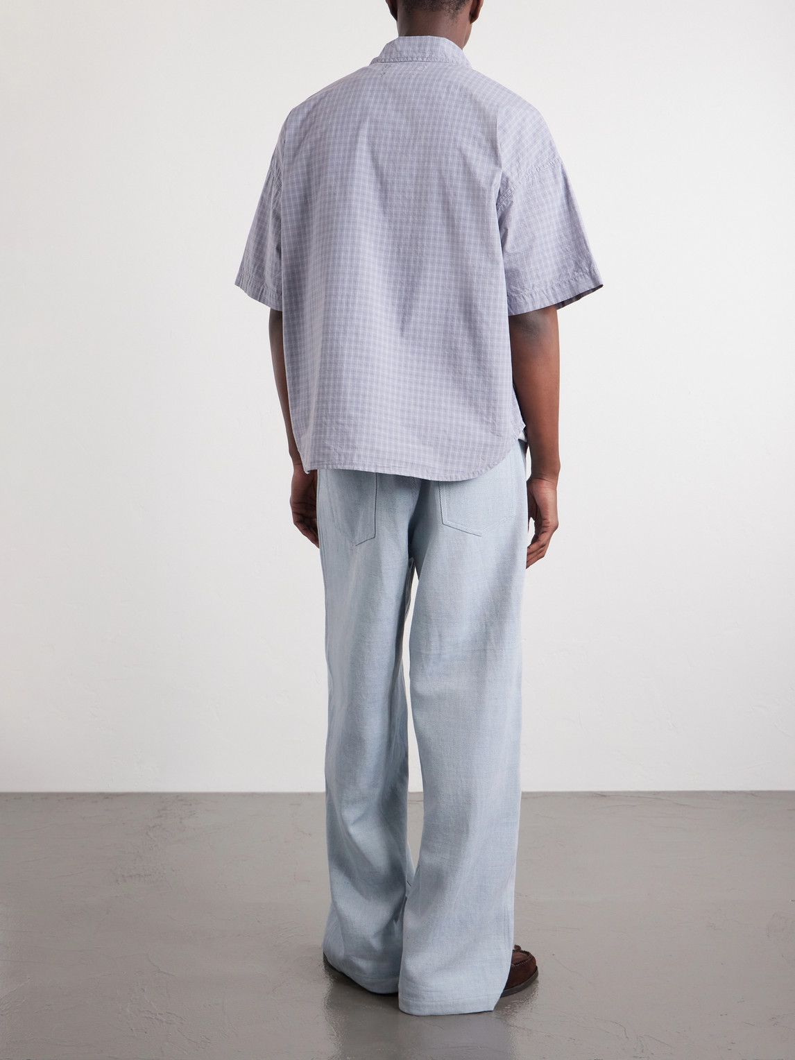  Remi Relief - Checked Cotton-poplin Shirt - Men - Blue - S 