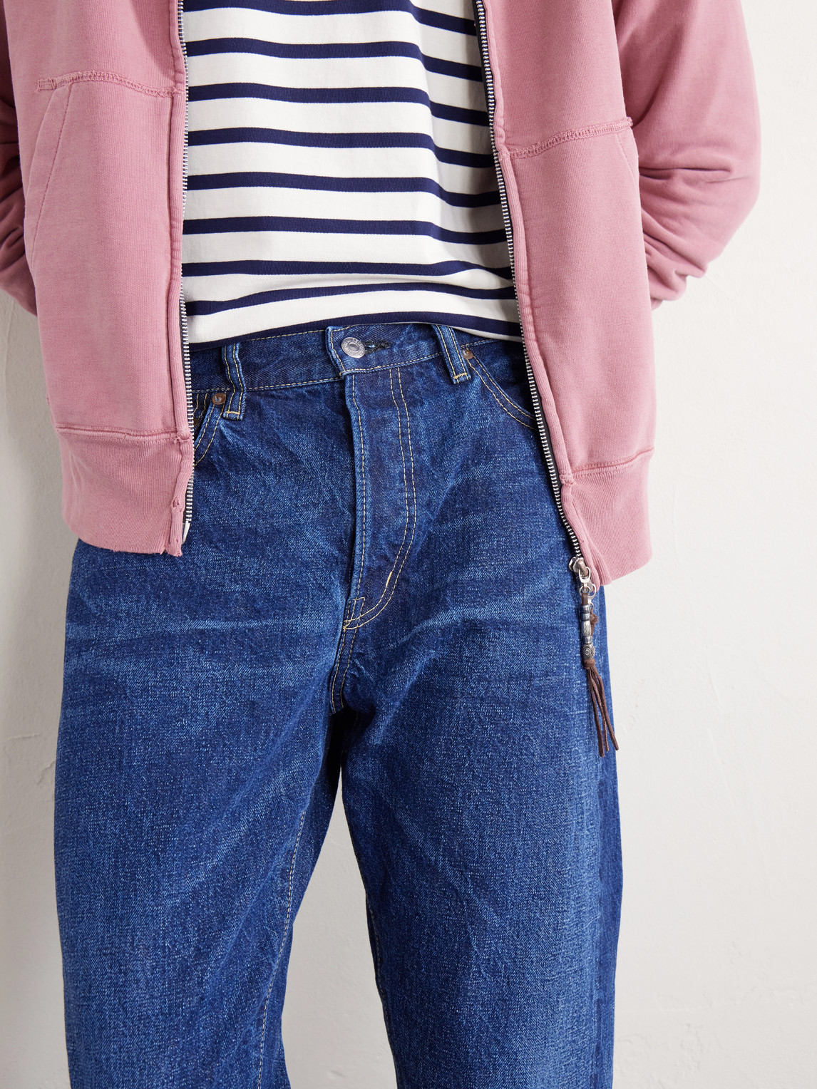 1954 Straight-Leg Cropped Distressed Jeans