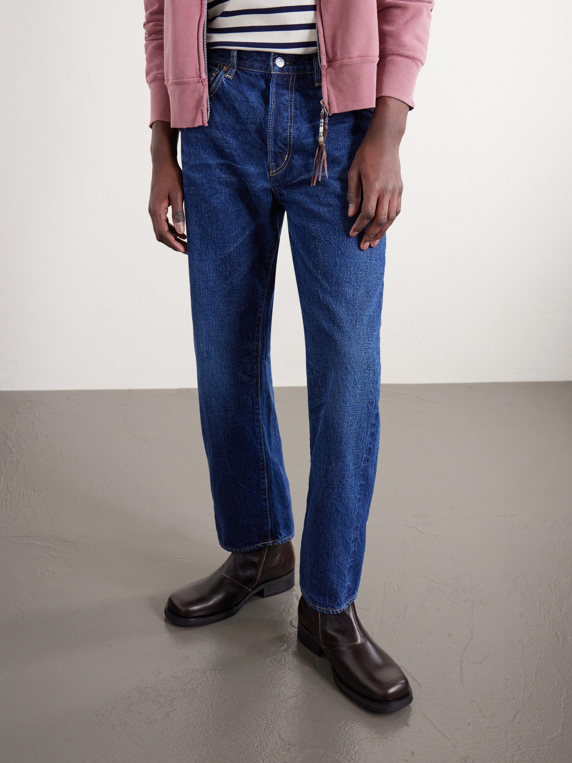  Remi Relief - 1954 Straight-leg Cropped Distressed Jeans - Men - Blue - S 