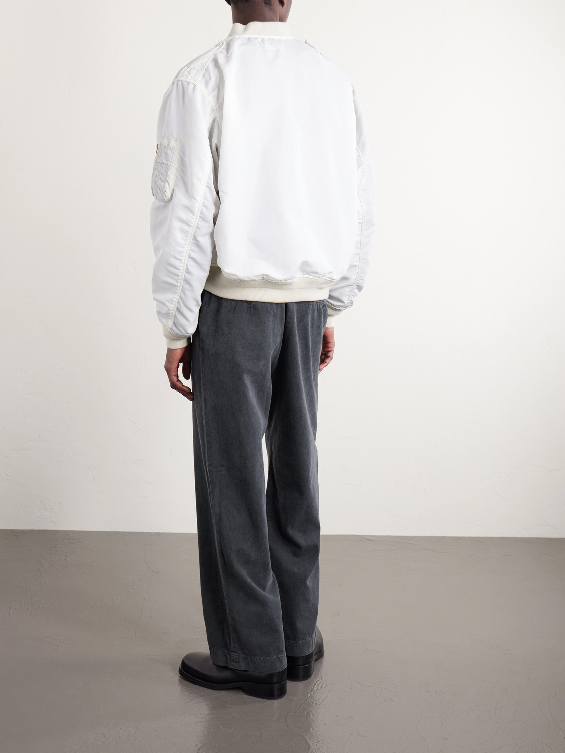 Straight-Leg Cotton-Twill Trousers