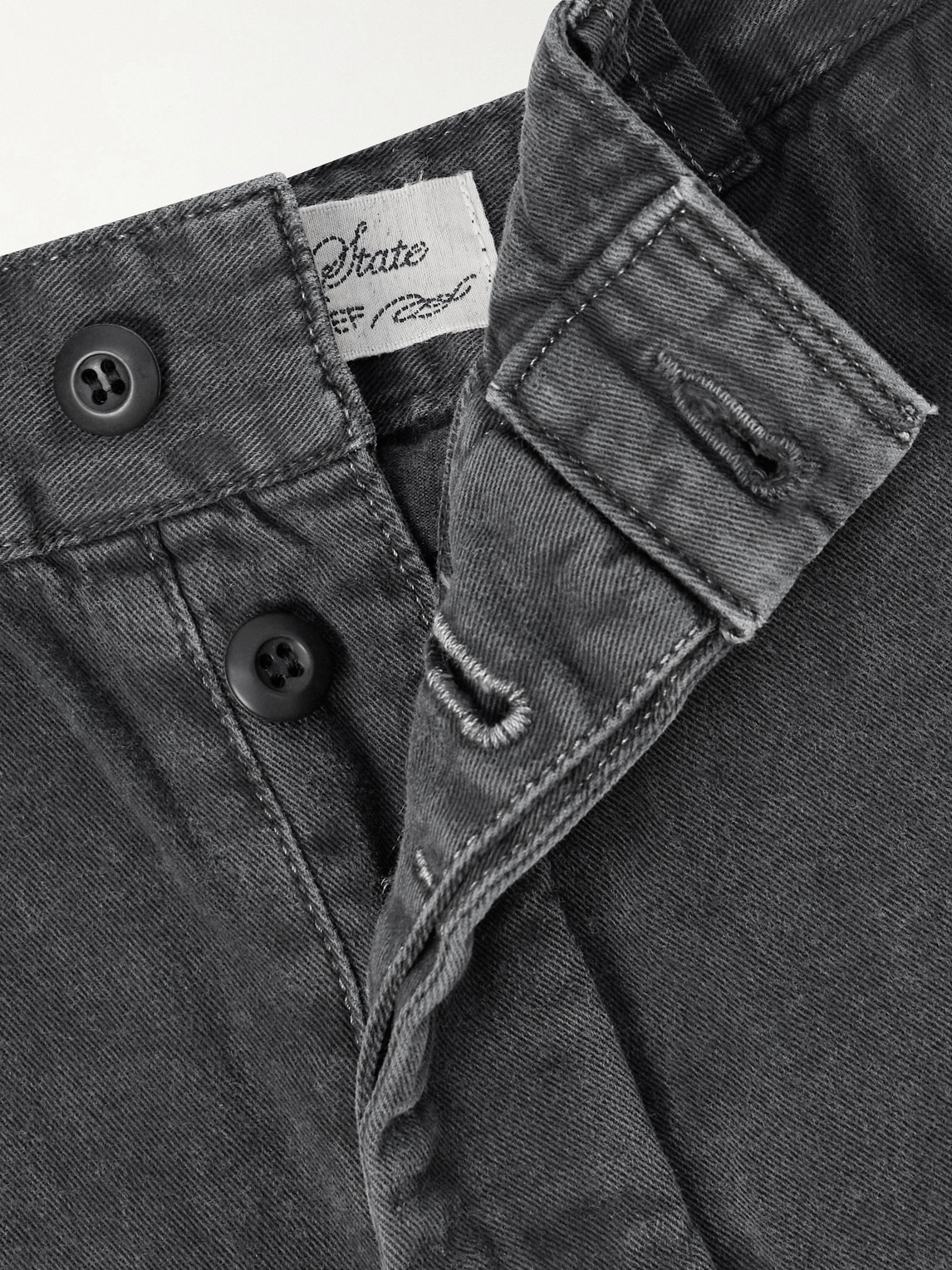 Straight-Leg Cotton-Twill Trousers