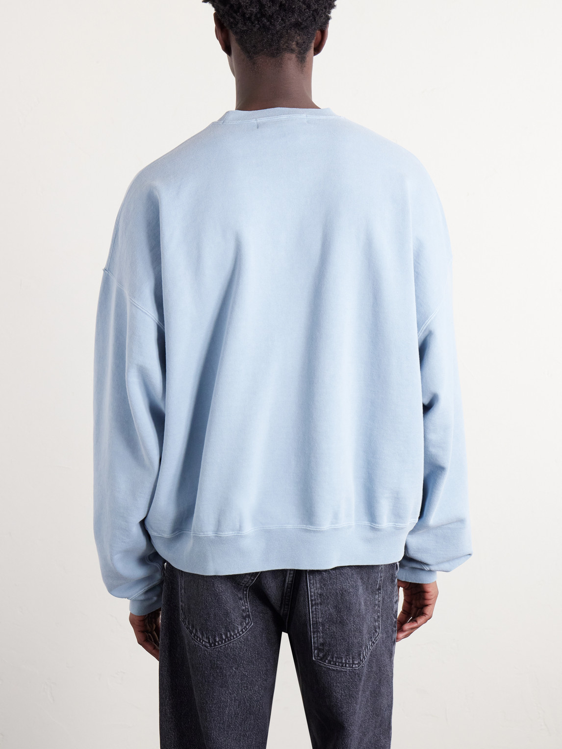  Remi Relief - Cotton-jersey Sweatshirt - Men - Blue - S 